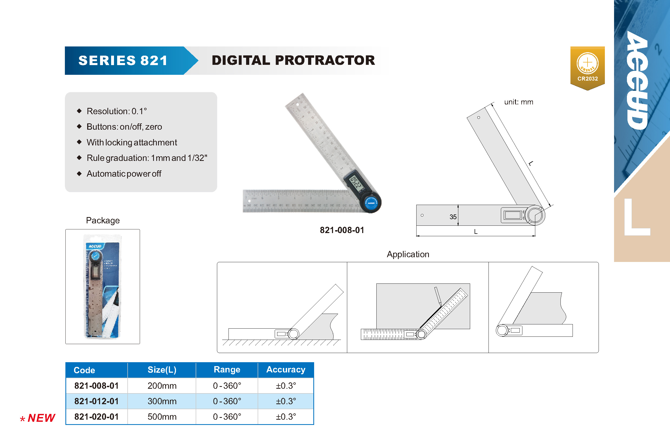 زاوية ديجيتال متحركة 0-360° 821 إنفينيتي للتجارة