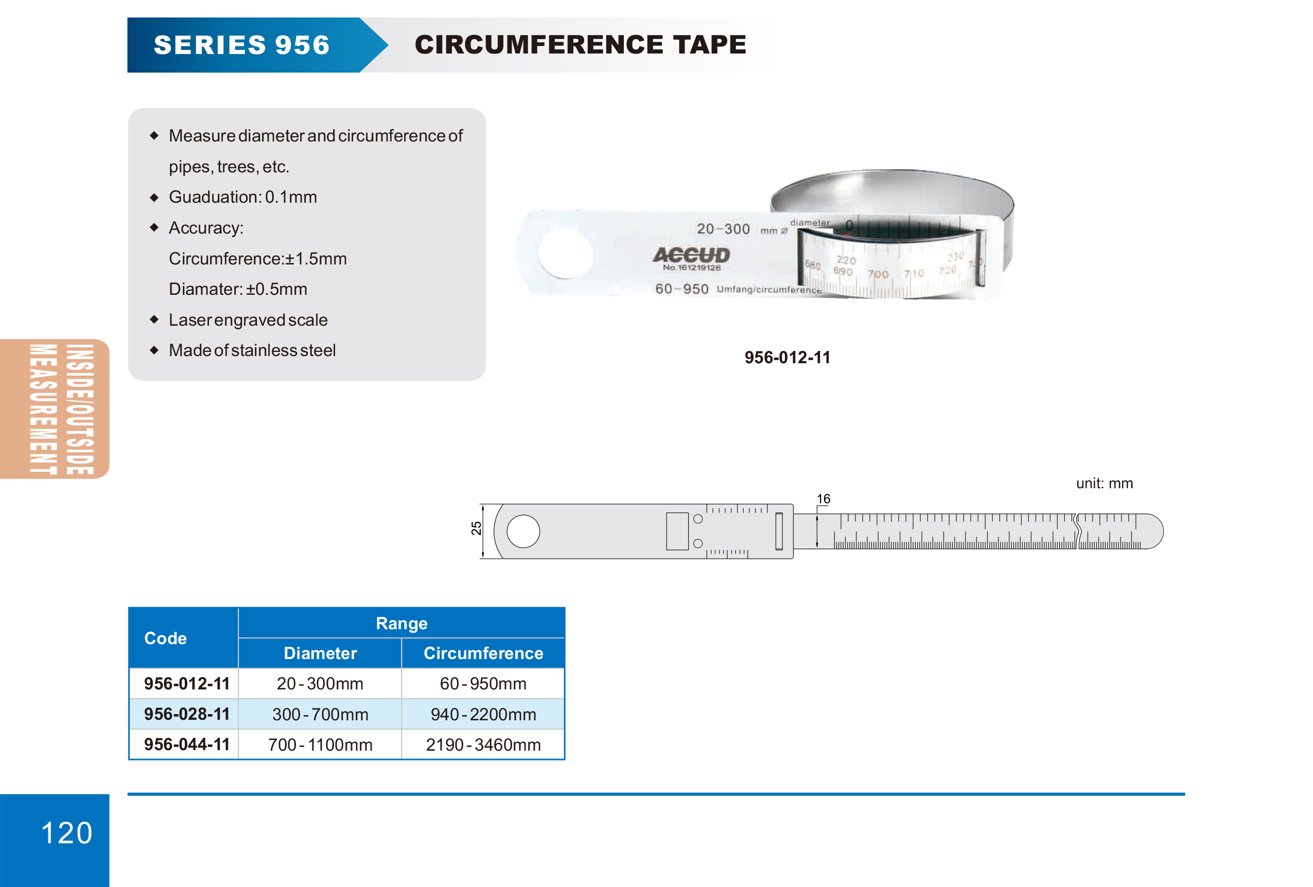 شريط قياس محيط 956 إنفينيتي للتجارة