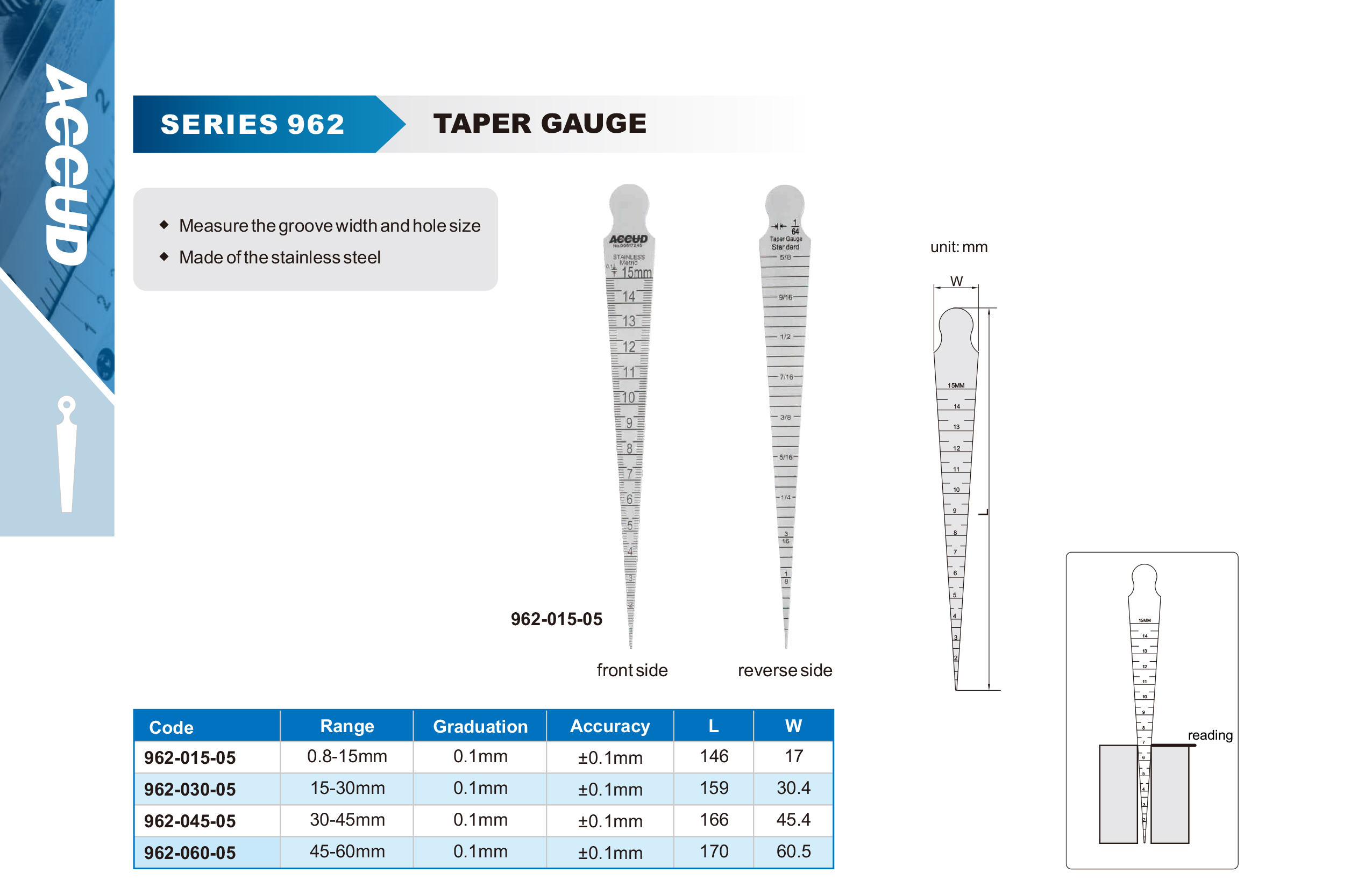 مسطرة قياس مسلوبة تيبار جادج 962 إنفينيتي للتجارة