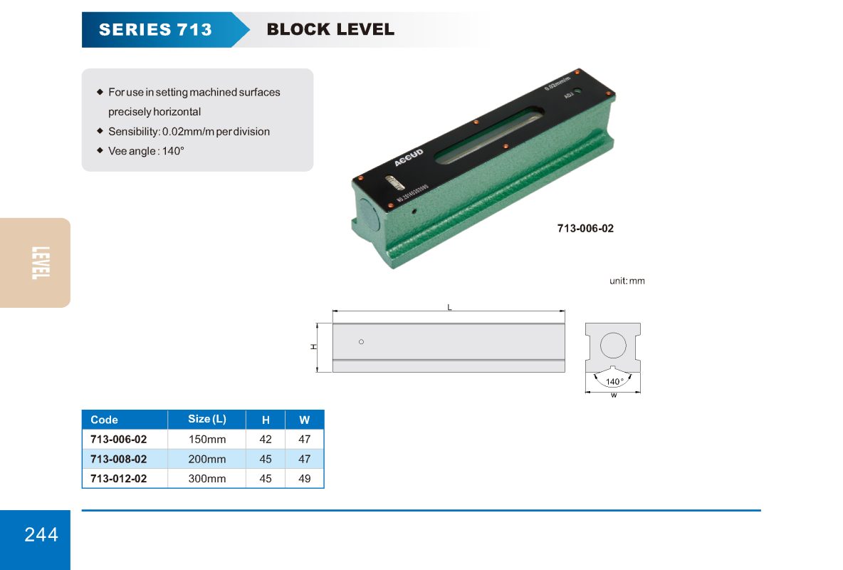 ميزان ميكانيكى زهر مستطيل دقة 0.02 مم كود 713 7131 إنفينيتي للتجارة