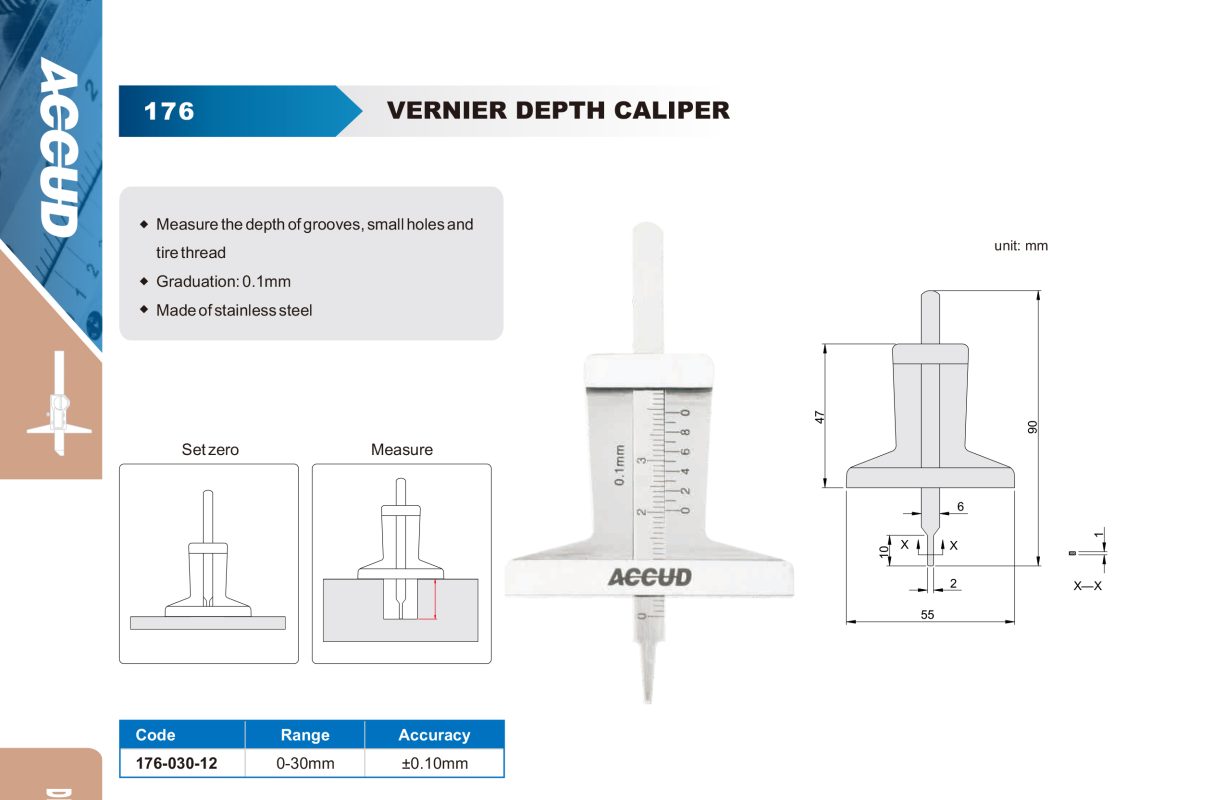 باكوليس اعماق ديجيتال لقياس عمق الكاوتش كود 176-030-12 176B إنفينيتي للتجارة