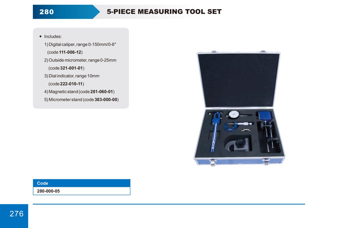 طقم ادوات قياس كود 280-000-05 280 05 1 إنفينيتي للتجارة