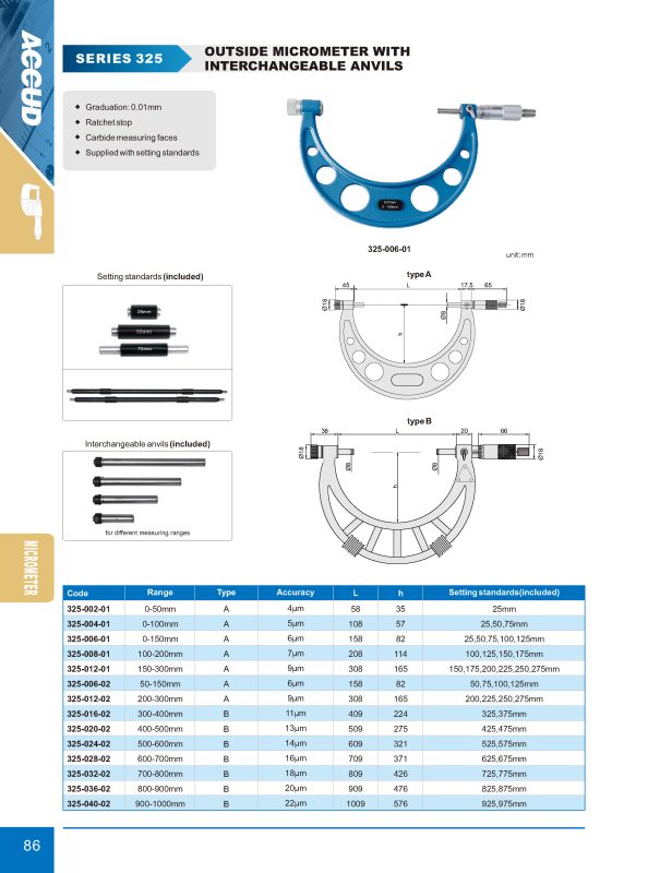 ميكرومتر خارجي بالوصلات كود325 325 إنفينيتي للتجارة