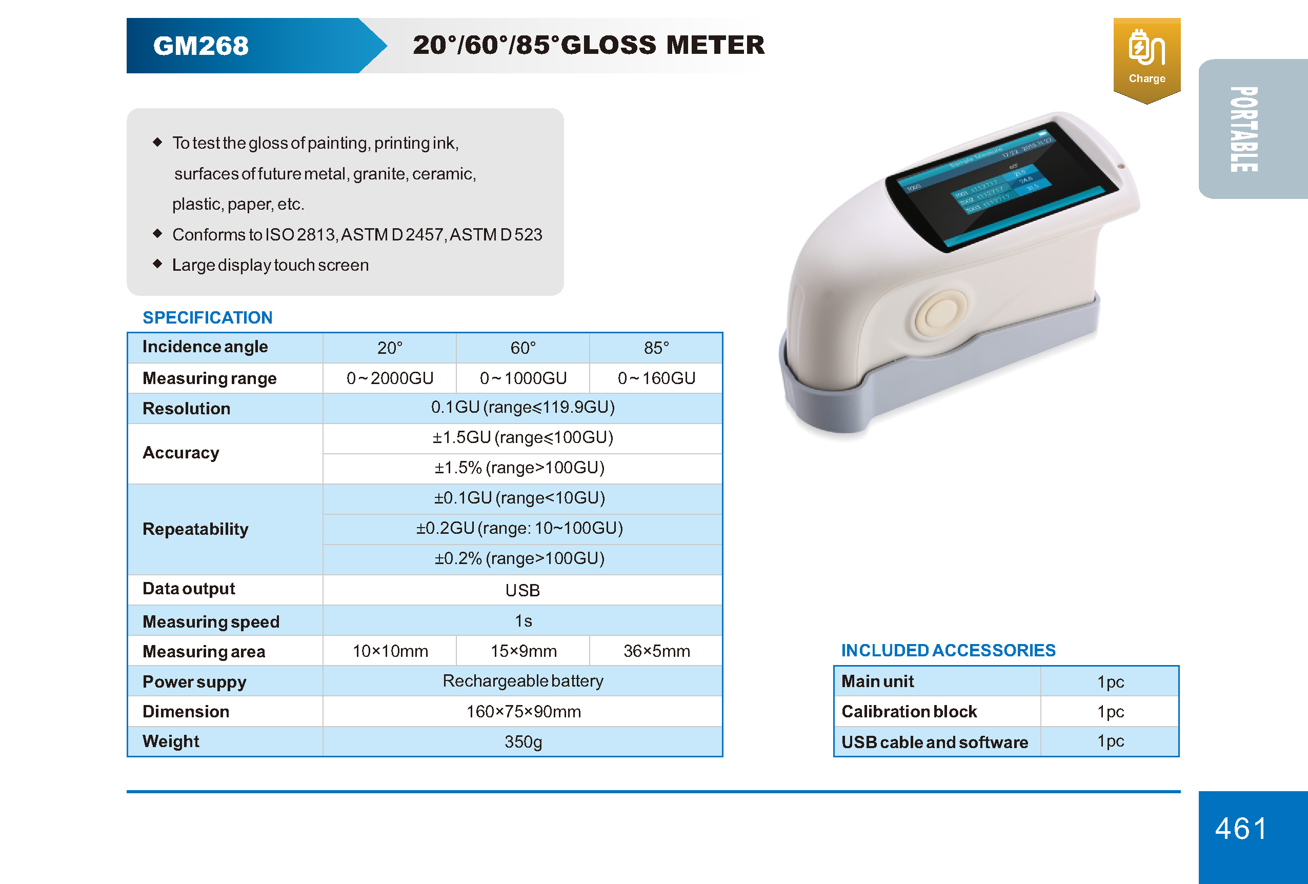 جهاز قياس اللمعان ديجيتال GM268 إنفينيتي للتجارة