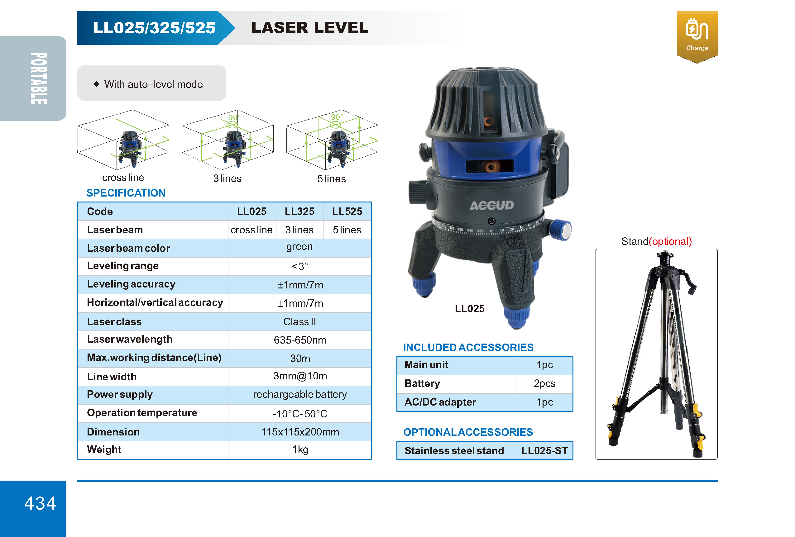 ميزان ليزر اخضر ضد الصدمات LL0251 إنفينيتي للتجارة